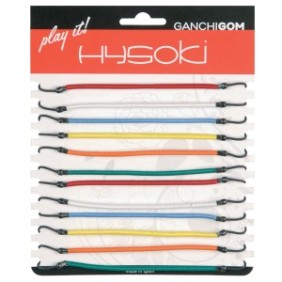  Hysoki - Élastique avec crochet couleurs assorties (carton 12 unités)