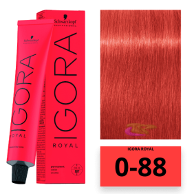 Schwarzkopf - Coloration Igora Royal 0/88 Intensificateur de couleur Rouge 60ml 