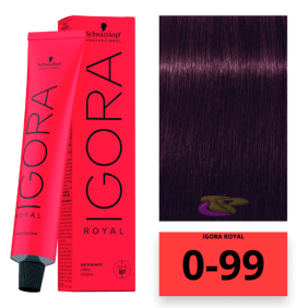 Schwarzkopf - Coloration Igora Royal 0/99 Intensificateur de couleur Violet 60ml 