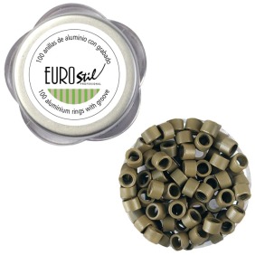 EUROSTIL - Boîte 100 anneaux  Blond foncé 8 (02914)