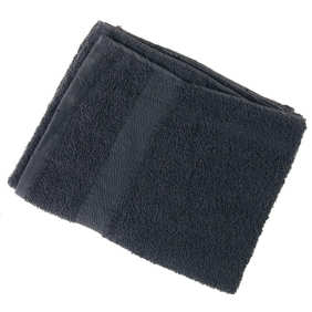 EUROSTIL - une serviette noire 100% coton 40 x 80 cm 380 Grs / M2 (02947/50)