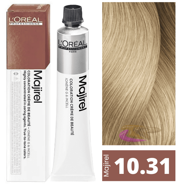 L`Oréal- Coloration MAJIREL 10.31  Blond Extraclair Doré Cendre  50 ml 
