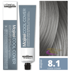 L`Oréal- Coloration MAJIREL COOL COVER 8.1 Blond Clair Cendre 50 ml