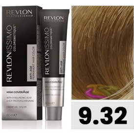 Revlon - Teinte Revlonissimo HAUT COUVERTURE 9.32 Très Or Blond Pearly 60 ml