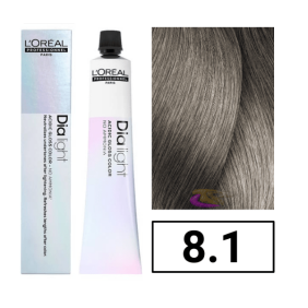 L`Oral - 8.1 DIALIGHT coloration sans ammoniaque Ash Blond clair 50 ml