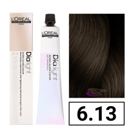 L`Oral - coloration DIALIGHT 6.13 Ash Blond foncé 50 ml Dorado sans ammoniaque