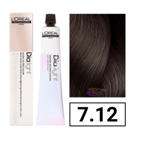 L`Oral - 7.12 DIALIGHT coloration sans ammoniaque Iridescent Ash Blonde 50 ml