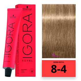 Schwarzkopf - Coloration Igora Royal 8/4 Blond Clair Beige 60 ml 