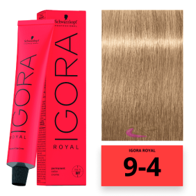 Schwarzkopf - Coloration Igora Royal 9/4 Blond Très Clair Beige 60 ml 