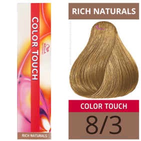Wella - Ba ou Color Touch Rich Naturals 8/3 (pas d'amon aco) 60 ml