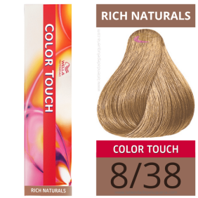 Wella - Ba ou Color Touch Rich Naturals 8/38 (sans aco amon) 60 ml