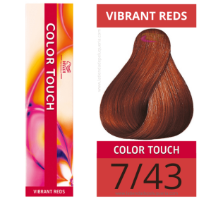 Wella - Ba ou tactile couleur Vibrant Reds 7/43 (sans aco amon) 60 ml