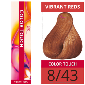 Wella - Ba ou tactile couleur Vibrant Reds 8/43 (sans aco amon) 60 ml