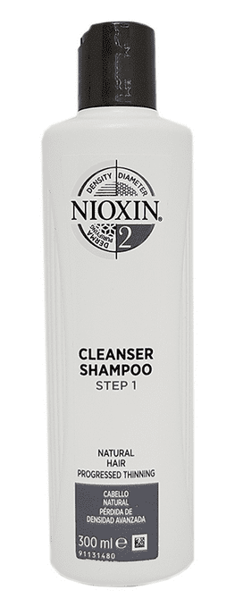 Nioxin - Champ SISTEMA 2 purifiant pour cheveux NATURELS avec DIMENSION AVANCÉE DE DENSITÉ 300 ml