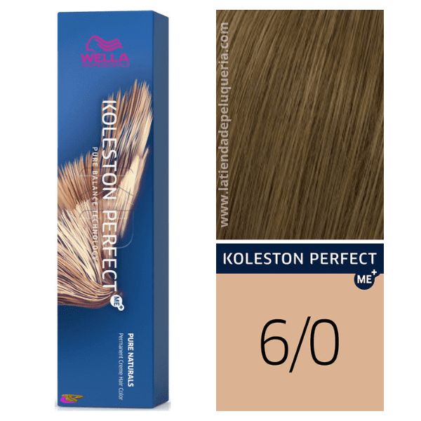 Wella - Koleston Perfect ME + Pure Naturals 6/0 Blond Foncé Intense 60 ml