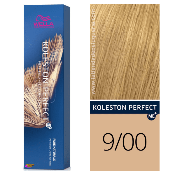 Wella - Koleston Perfect ME + Pure Naturals 9/00 Blond Très Clair Naturel 60 ml