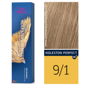 Wella - Koleston Perfect ME + Rich Naturals Dye 9/1 Blonde Clair Cendré 60 ml