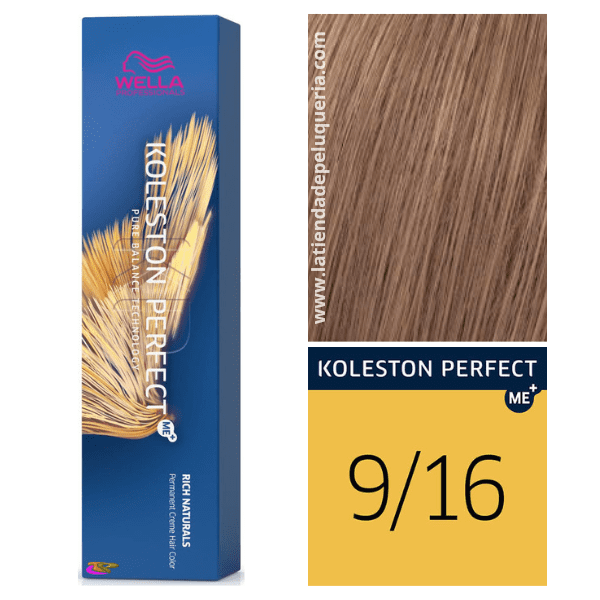 Wella - Koleston Perfect ME + Rich Naturals Dye 9/16 Blond Très Clair Violet Cendré 60 ml