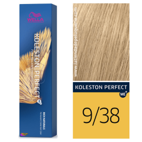 Wella - Koleston Perfect ME + Rich Naturals Dye 9/38 Blond Très Clair Doré Perle 60 ml