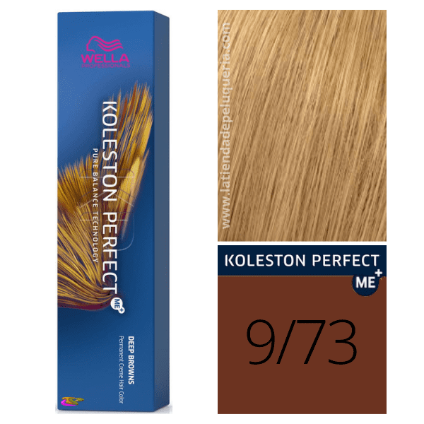 Wella - Koleston Perfect ME + Brun profond Dye 9/73 Blond Très Clair Marron Doré 60 ml