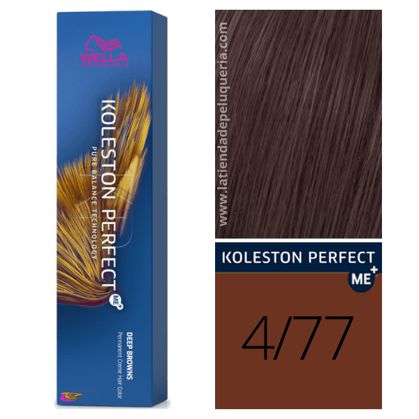 Wella - Koleston Perfect ME + Marron Profond Dye 4/77 Poitrine ou Dur Dur n 60 ml