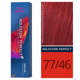 Wella - Koleston Perfect ME + Vibrant Reds Teinte 77/46 Moyenne Violette Cobrizo Violette Blonde 60 ml