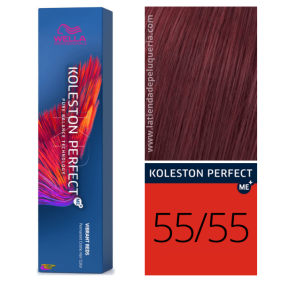 Wella - Koleston Perfect ME + Vibrant Reds 55/55 Caste ou Intense Clear Acajou Intense 60 ml