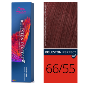 Wella - Koleston Perfect ME + Vibrant Reds 66/55 Foncé Intense Foncé Acajou Intense Blonde 60 ml