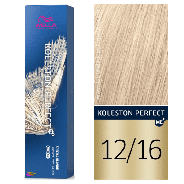 Wella - Koleston Perfect ME + Spécial Blonde Dye 12/16 Clair Blonde Violet Frêne Top 60 ml