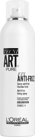 L`Or al Tecni.Art - Laque Fixation forte FIX ANTI-FRIZZ PURE (sans parfum) 400 ml